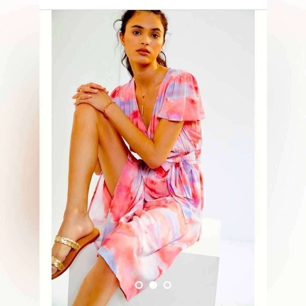 Cloth & Stone faux wrap dress NWOT